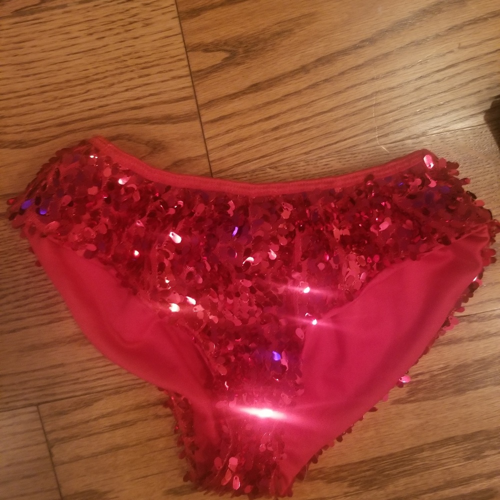 Red Sequins Hot Shorts